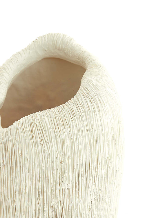 Light & Living vaas DENISA - 21.5x20.5x36.5cm - wit - vtwonen shop