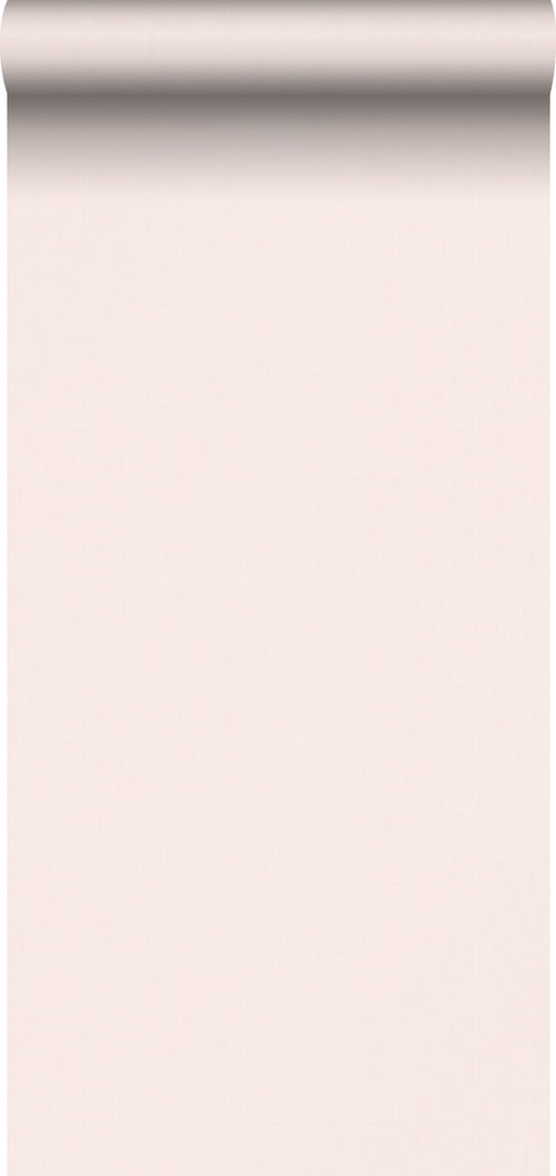 Sanders & Sanders behang linnenstructuur zacht roze - 53 cm x 10 m - 640318 - vtwonen shop