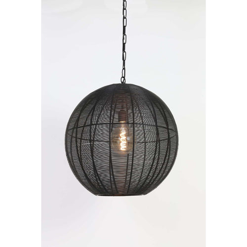 Light & Living hanglamp Amarah - zwart - Ø50cm - vtwonen shop
