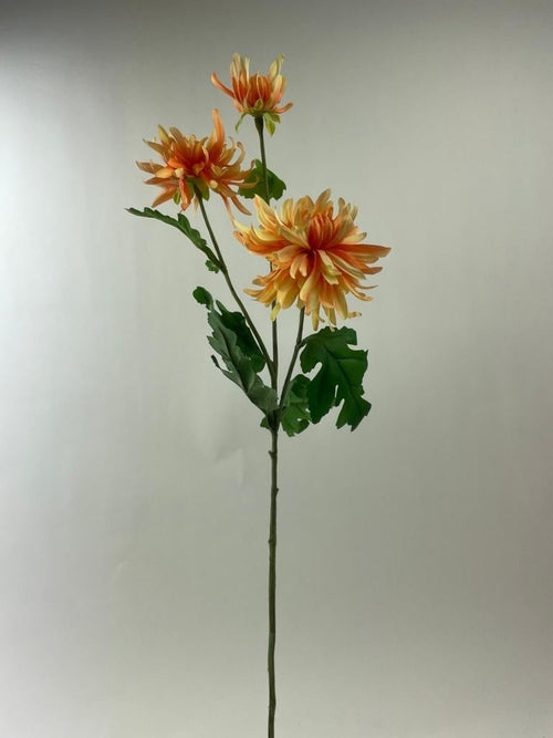 My Flowers.shop Oranje chrysant zijden bloem | Lengte 70 centimeter | Per 3 stuks - vtwonen shop