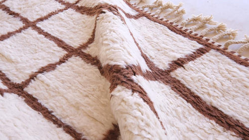 AFK Living vloerkleed Berber - handgemaakt - Wol - 80 cm x 240 cm