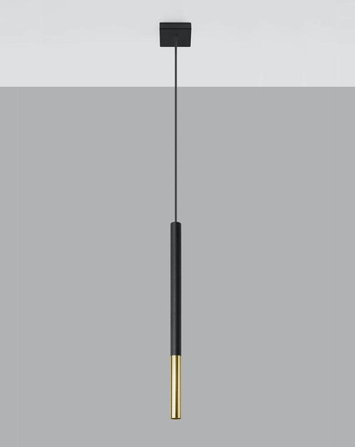 Sollux hanglamp Mozaica - 1 lichts - 8  x 100   cm - zwart goud - vtwonen shop