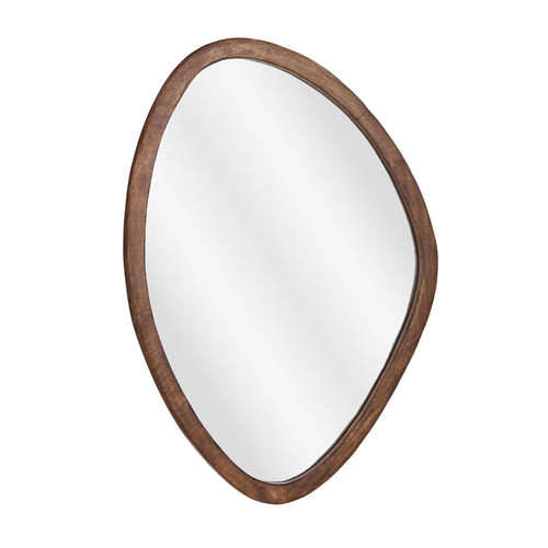 Mica Decorations Bosco Wandspiegel - L50 x B69 cm - Mangohout - Donkerbruin - vtwonen shop