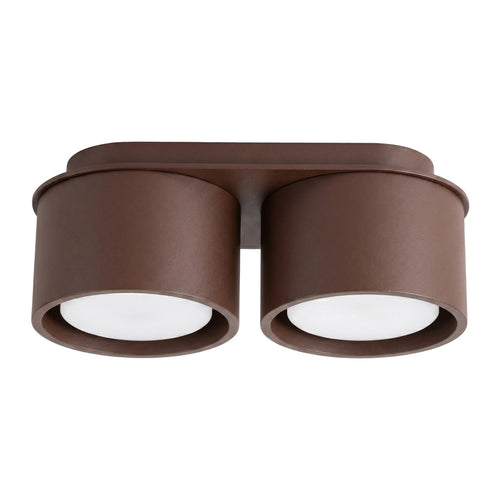 Sollux Lighting Plafondlamp MODO 2 bruin Gx53 - 21x10x8cm