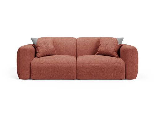 Cosmopolitan Design Modulaire bank Strino 3-zits, structurele stof koraal - 98x220x78cm