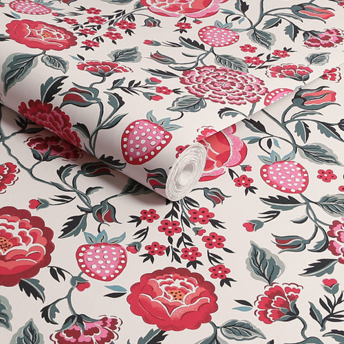 Cath Kidston Vliesbehang - Strawberry Garden Rose