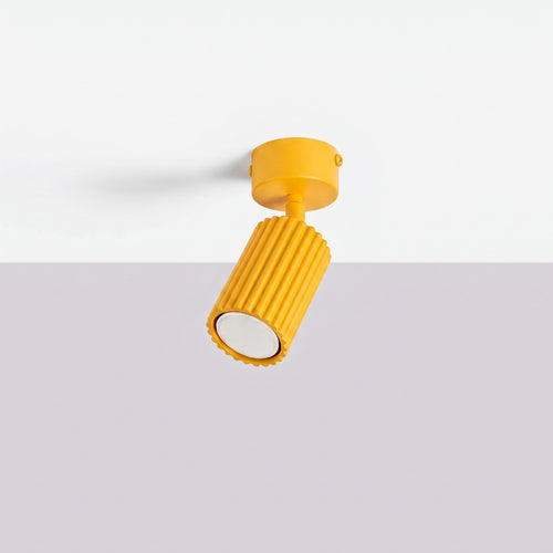 Sollux Lighting Plafondlamp KARBON 1 geel - 7x7x18cm