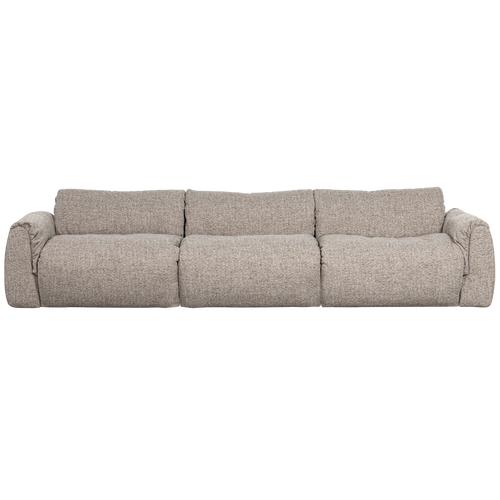 WOOOD 3-zits bank Baggy - Geweven Stof - Naturel Melange - 81x309x101 - vtwonen shop