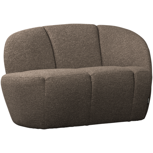 WOOOD 2-zits bankje rechts Mojo - Polyester - Bruin Melange - - vtwonen shop