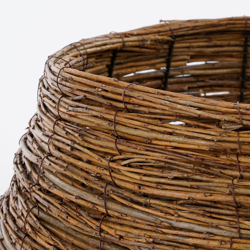 Mica Decorations Kerstboommand - H26 x Ø55 cm - Wilgentakken - Bruin