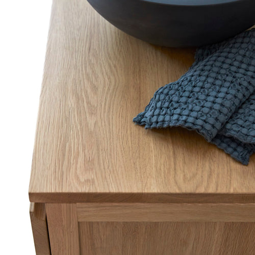 Tikamoon Massief eikenhouten wastafelmeubel 60 cm - Naturel - vtwonen shop