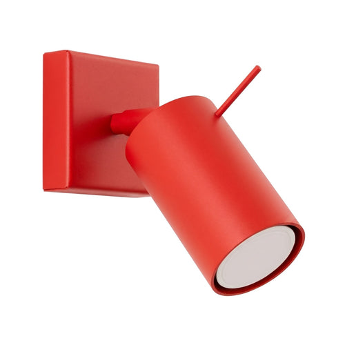 Sollux Lighting Wandlamp RING rood - 8x16x8cm