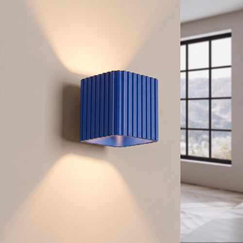 Sollux Lighting Wandlamp RIFF ultramarijn Gx53 - 10x12x6cm