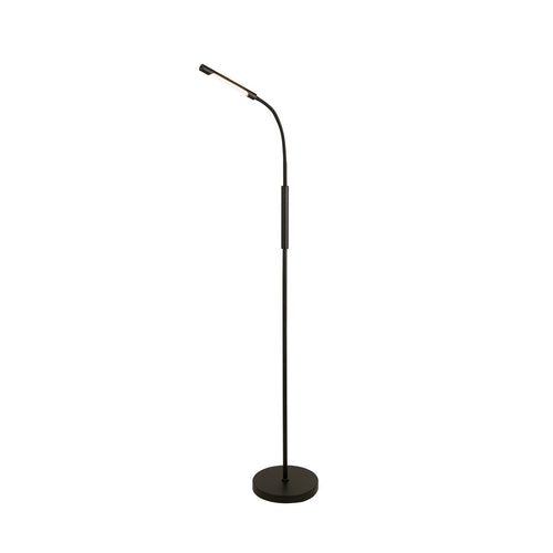 Searchlight Plume Oplaadbare Led Vloerlamp Zwart