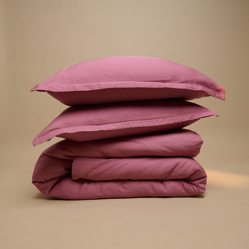 Coco & Cici - TENCEL Twill Dekbedovertrek Dusty Rose - 240x220 + 2 kussenslopen 60x70