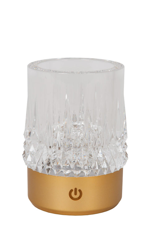Lucide tafellamp LILY - Geïntegreerde LED - Mat Goud / Messing