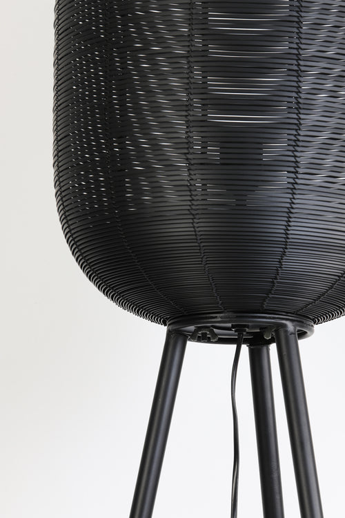 Light & Living vloerlamp TOMEK  - 35x35x136cm - zwart