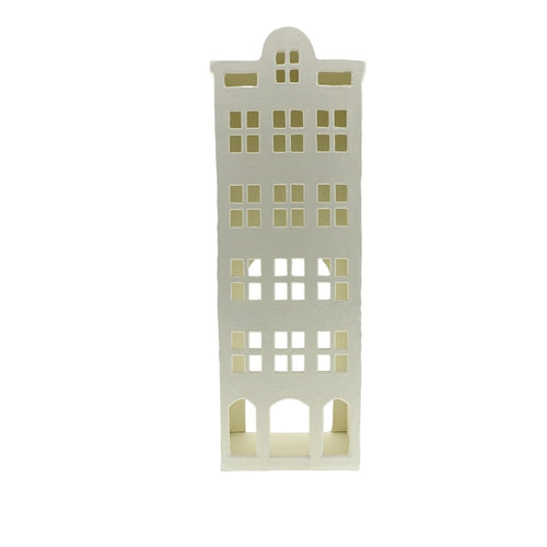 Home Society Waxinelichthouder Singel XL - wit - metaal - 70 x 19 x 24 cm