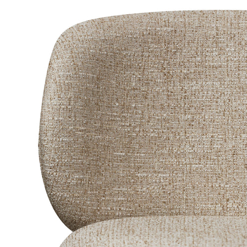 Furnhouse eetkamerstoel Nanna - Beige - Stof (Bouclé) - Set van 6