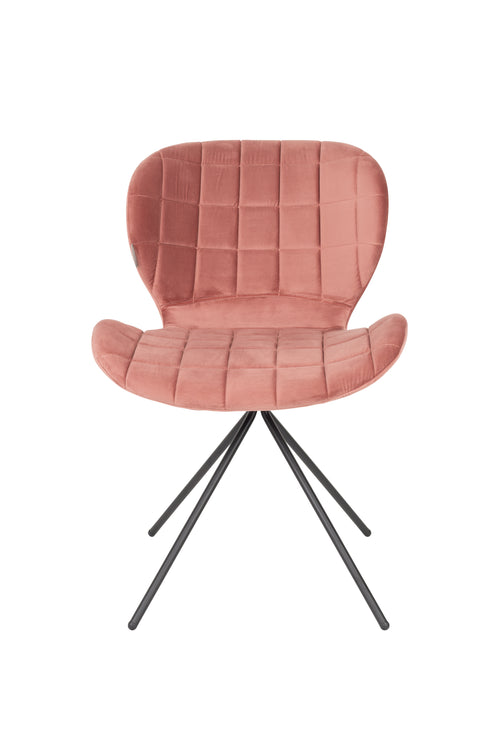 Zuiver OMG Velvet Stoel Roze - Set van 2 - vtwonen shop