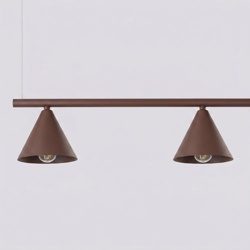 Sollux Lighting Kroonluchter NOX 4L bruin - 122x14x215cm