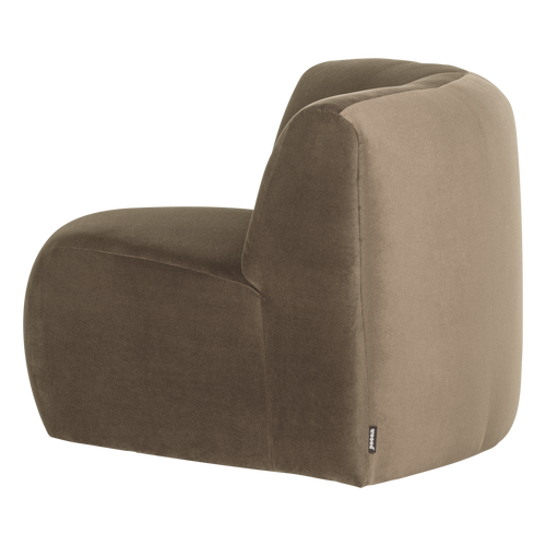 WOOOD hoekelement rond Mojo Base - Velvet - Khaki - 74x110x110
