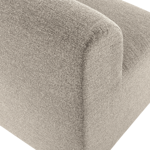 WOOOD eetbank 164 cm rugleuning Mojo Base - Bouclé - Beige - 83x164x76