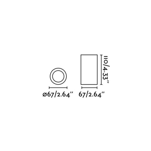 Faro Sven - 1 licht ronde opbouw downlight gips, wit, GU10