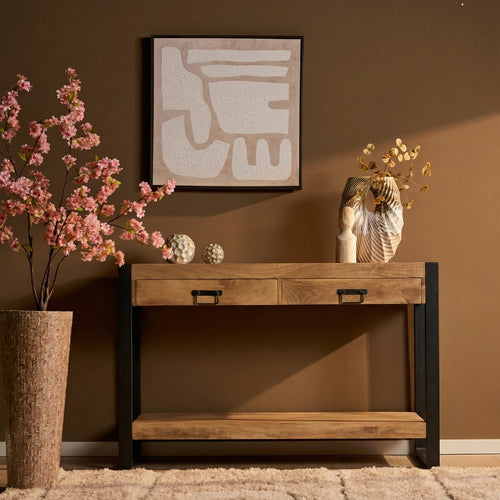 Starfurn Sidetable Britt - Naturel Hout - 120x35x76cm