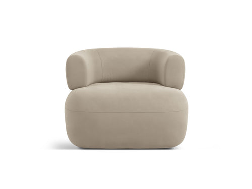 Micadoni Fauteuil Jenny flueel beige - 88x90x73cm