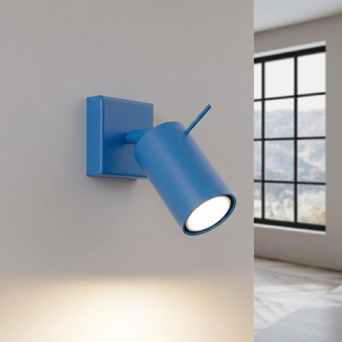 Sollux Lighting Wandlamp RING azuur - 8x16x8cm
