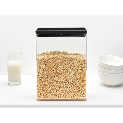 Brabantia Tasty+ Voorraadbus stapelbaar 5,4 liter - Dark Grey
