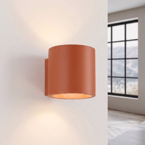 Sollux Lighting Wandlamp ORBIS 1 rode oker - 10x12x10cm