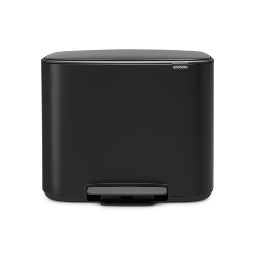 Brabantia Bo Pedaalemmer, met 2 binnenemmers, 11 + 23 liter - Matt Black - vtwonen shop