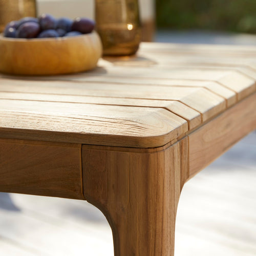 Tikamoon Lage tuintafel van gerecycled massief teak - Naturel