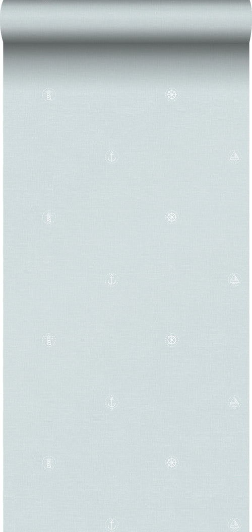 Sanders & Sanders behang symbolen mintgroen - 53 cm x 10 m - 640574 - vtwonen shop