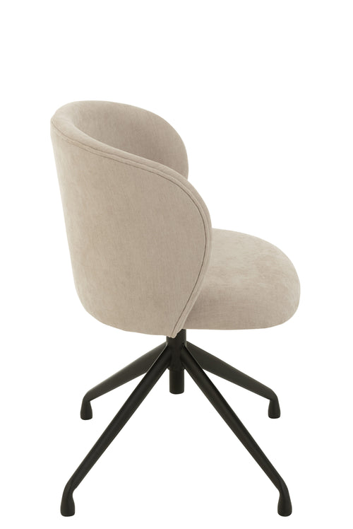 J-Line stoel Turn/Up/Down - textiel - beige