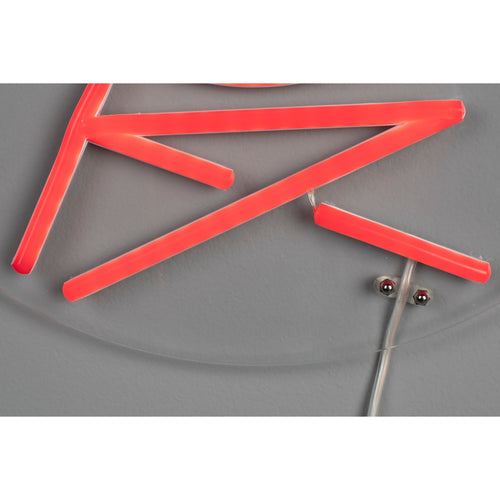 Dutchbone Sya Summer Neon Wandlamp - Oranje