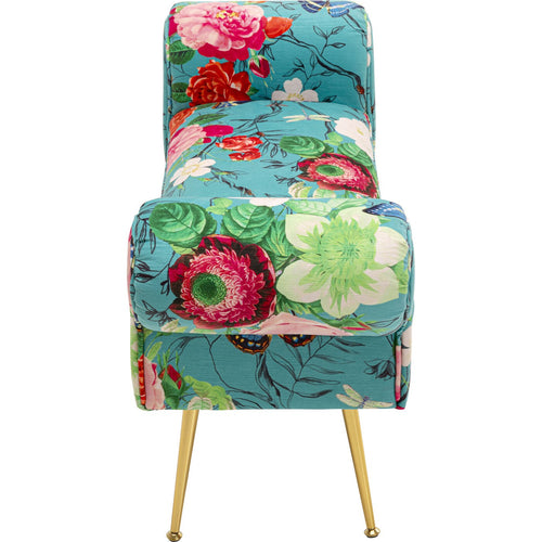 Kare Design Bank Wing Flower Fever blauw