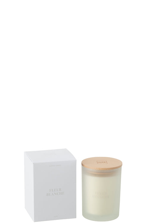 J-Line geurkaars Accords Essentiels - Fleur Blanche - wit - 38U