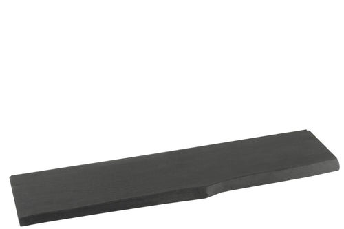 J-Line wandplank Gerard - hout - zwart - large