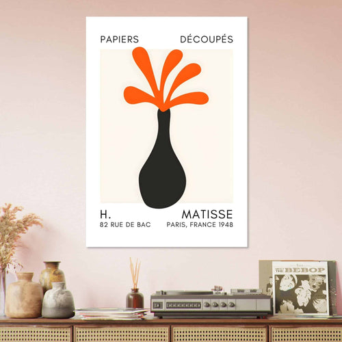 Artfulprints  Matisse - Ocean flower orange   poster 30x40 cm - vtwonen shop
