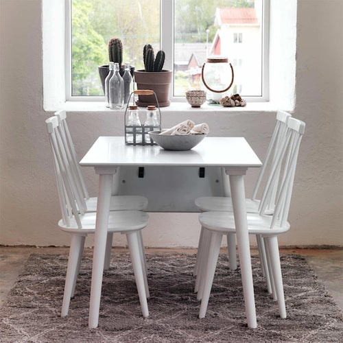 Rowico Home Lotta verlengbare houten eettafel wit - 120 x 80 cm - vtwonen shop