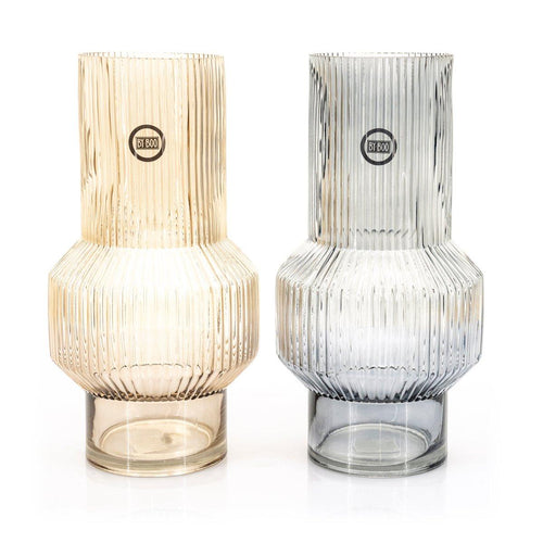 FurniLux Riba 3 vaas - Grey -18x18x35 cm - vtwonen shop