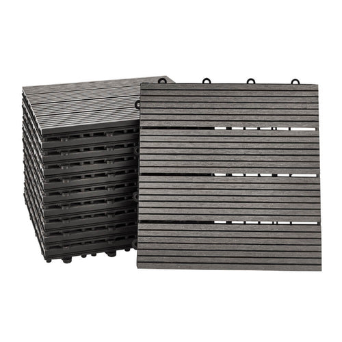 Home Deluxe WPC houttegels BAVARO antraciet 1m² - vtwonen shop