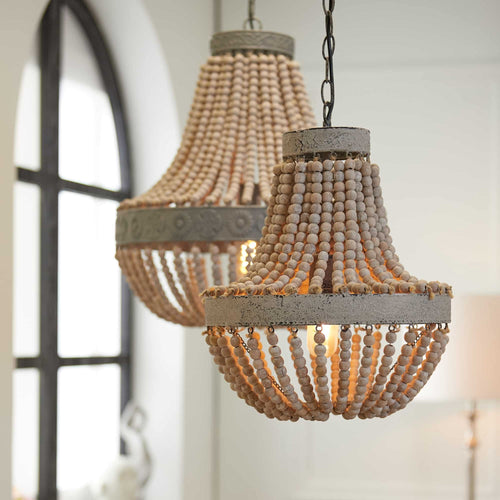Light & Living hanglamp Luna - wit - Ø51cm