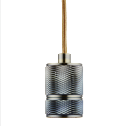 Lighto | Pendel Brons | Inclusief Lichtbron Helder | Classic | 1.5m Snoer | Met Plafondkap