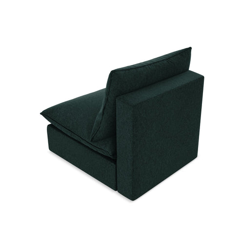 LaMiaSofa Bankmodule midden Ravenna - velours - grijsgroen - 75x90x77