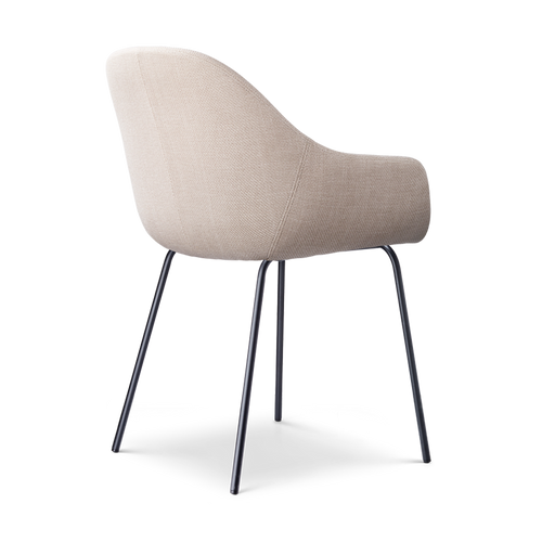 Nolon Nora-Mae Eetkamerstoelen Set van 2 - Beige - Zwarte Poten - vtwonen shop