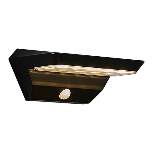 Nordlux Agena Wandlamp buiten - Sensor & Solar - LED - 3000K - IP44 - Zwart - vtwonen shop